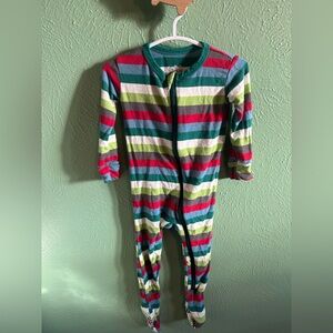 Kickee Pants Multicolor Striped Footie
